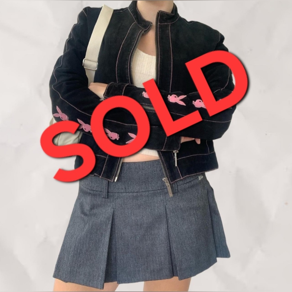 Playboy Suede Leather Jacket XS - Picture 1 of 9